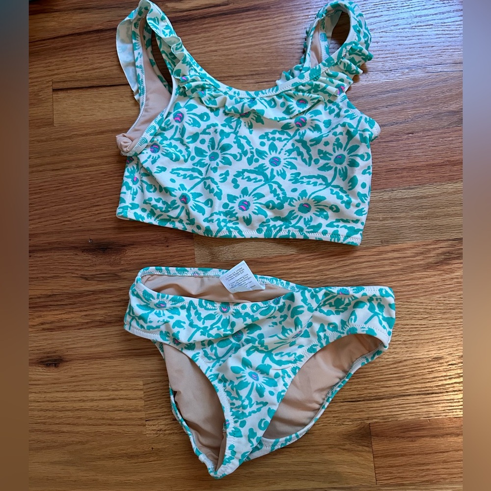 Floral Green crewcuts bikini
